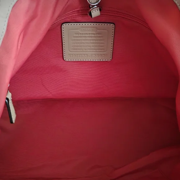 RARE NWOT COACH Peyton Floral Print Multicolor Canvas Satchel Tote Shoulder Bag - Picture 7 of 7